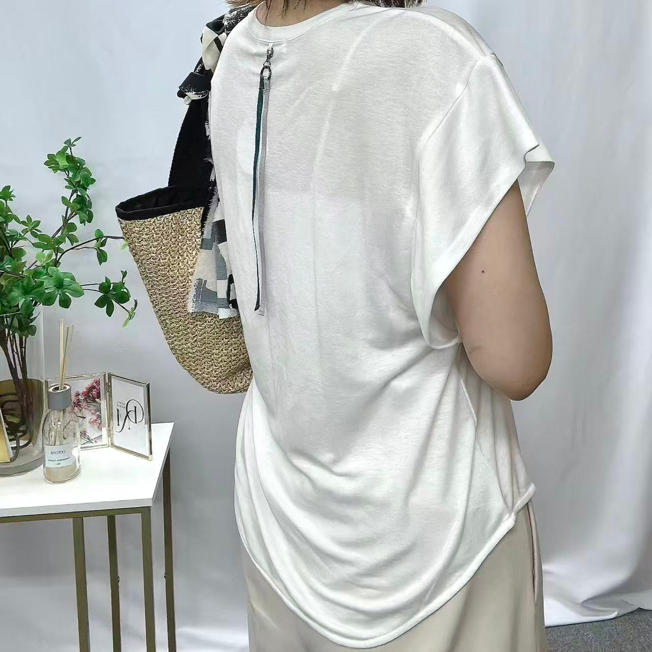 接触冷感 脇見え防止プルオーバー