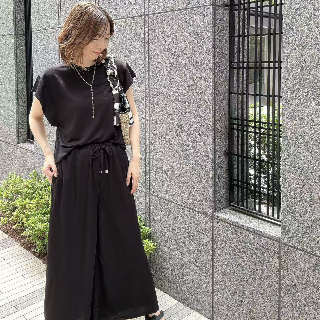接触冷感 脇見え防止プルオーバー