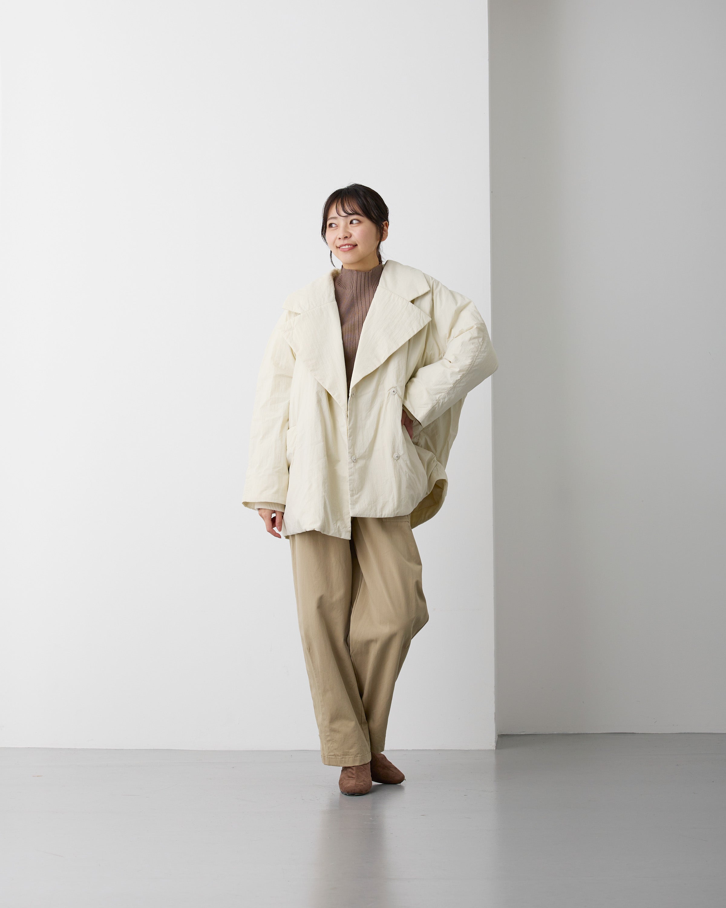 テーラードコート アイボリー