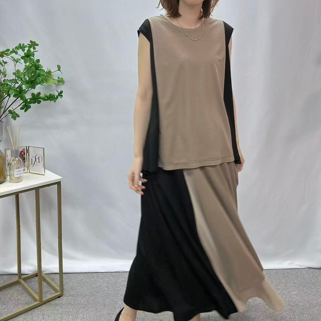 接触冷感フレンチスリーブプルオーバー