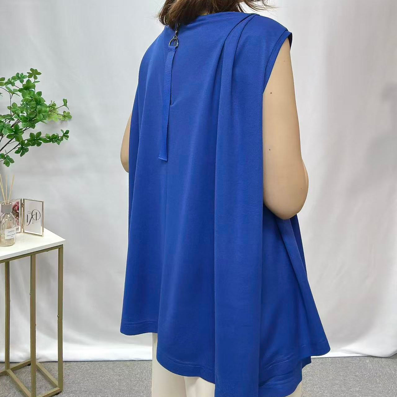 接触冷感フレンチスリーブプルオーバー
