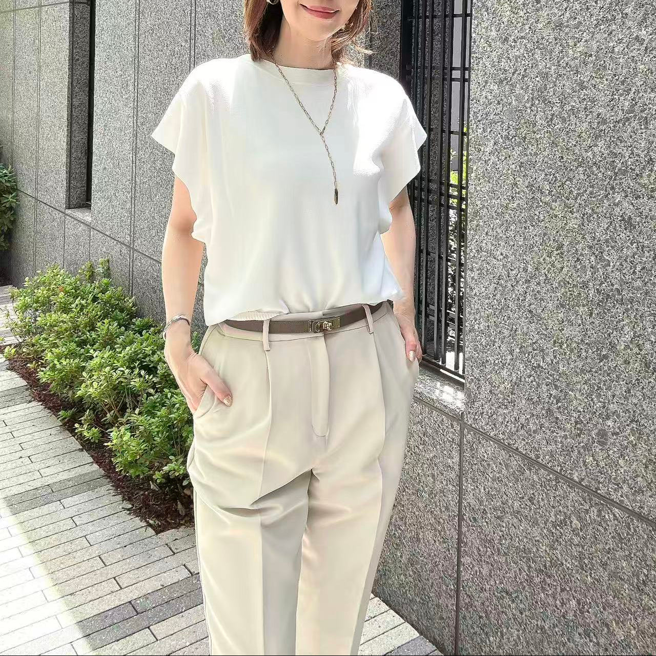 脇見え防止ニット