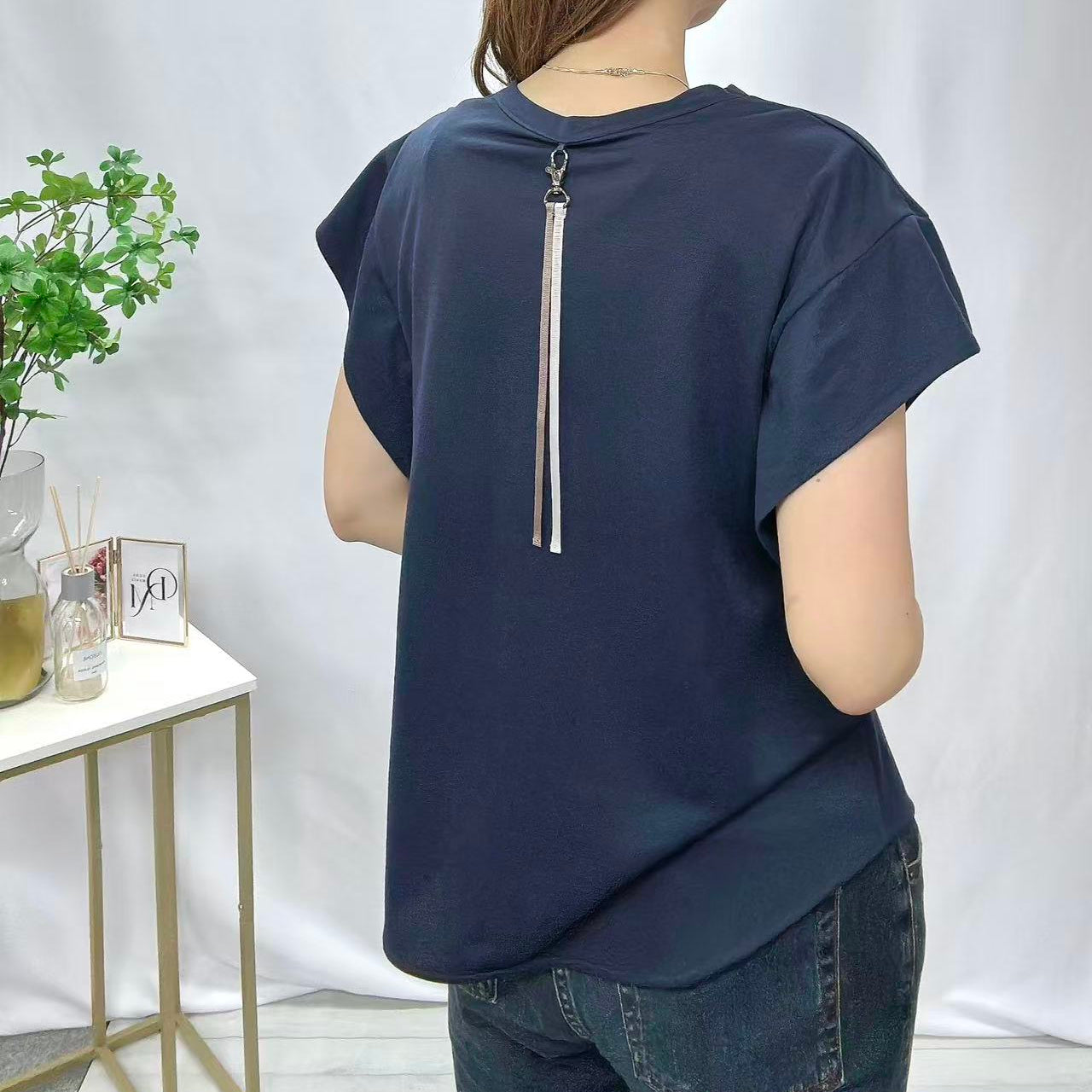 接触冷感　脇見え防止プルオーバー
