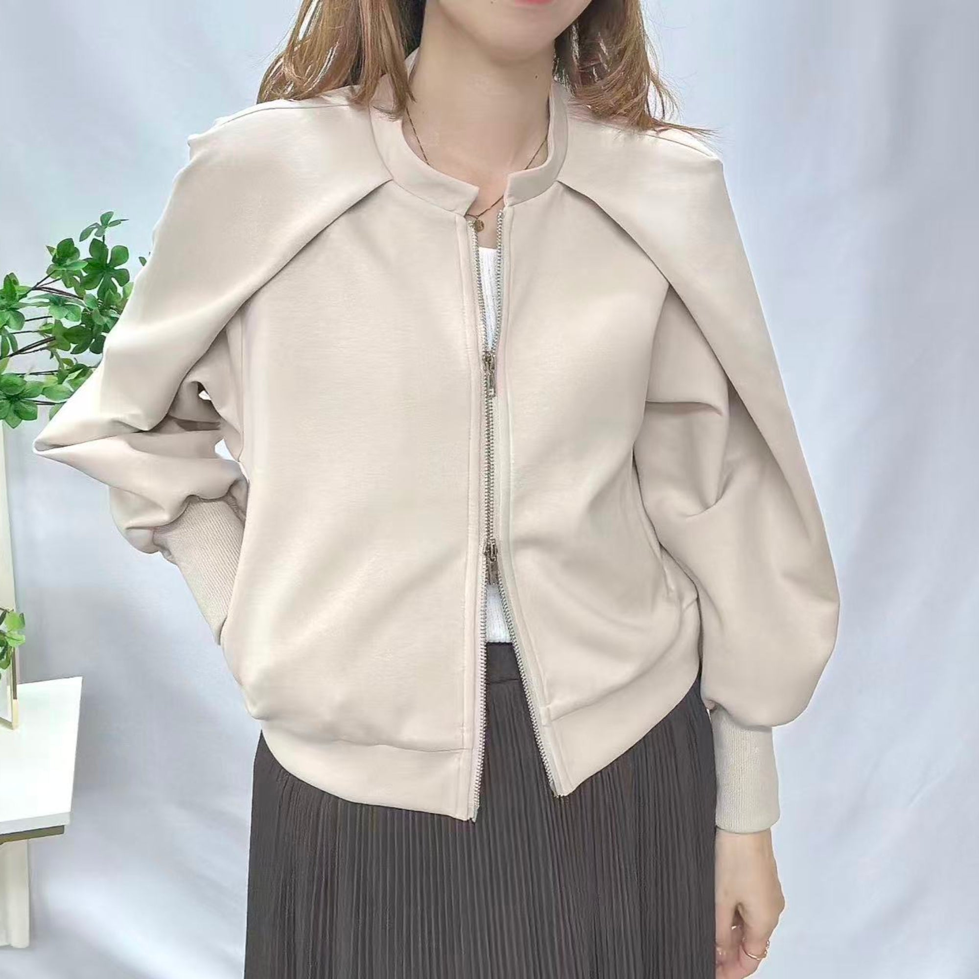 袖ボリュームブルゾン