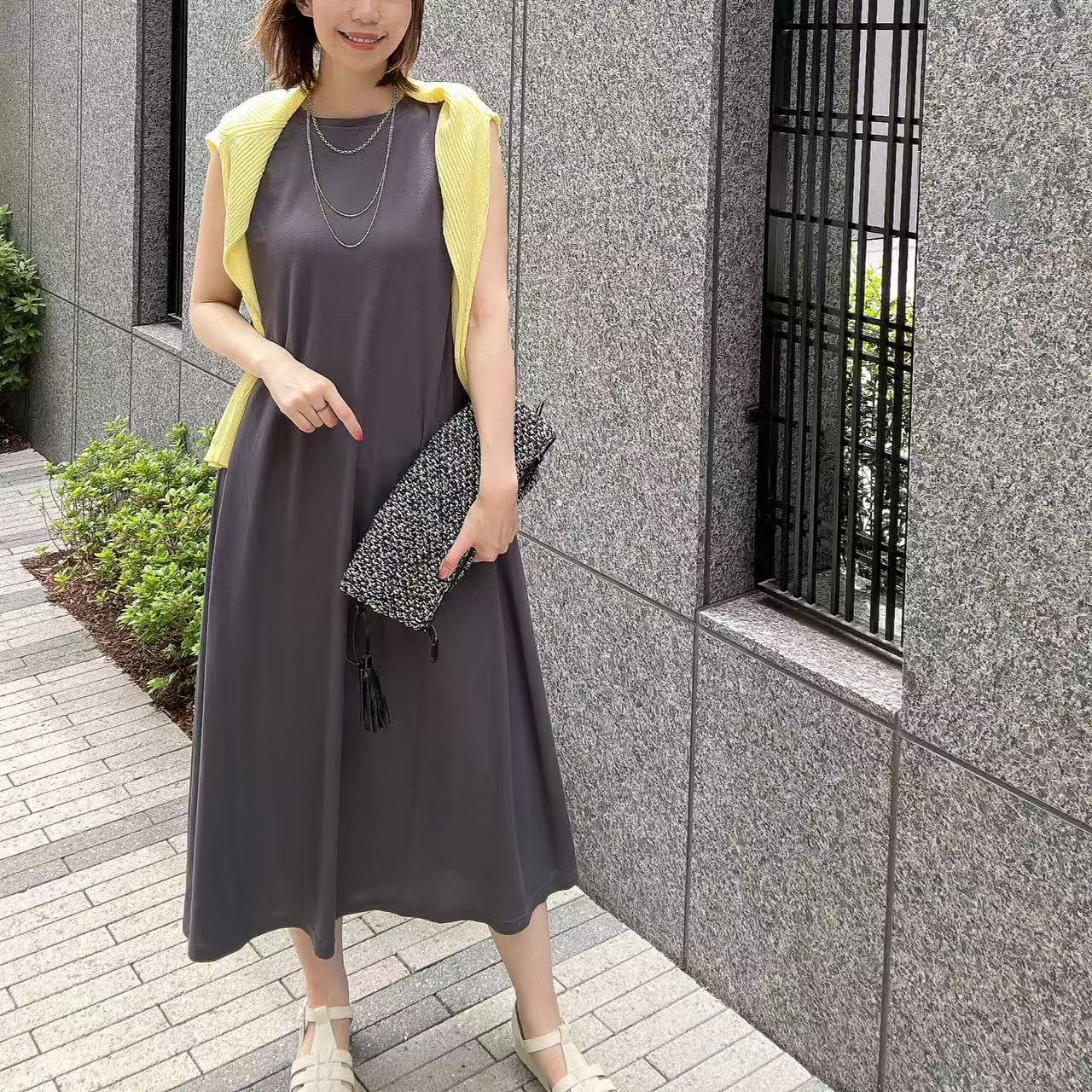 接触冷感ワンピース