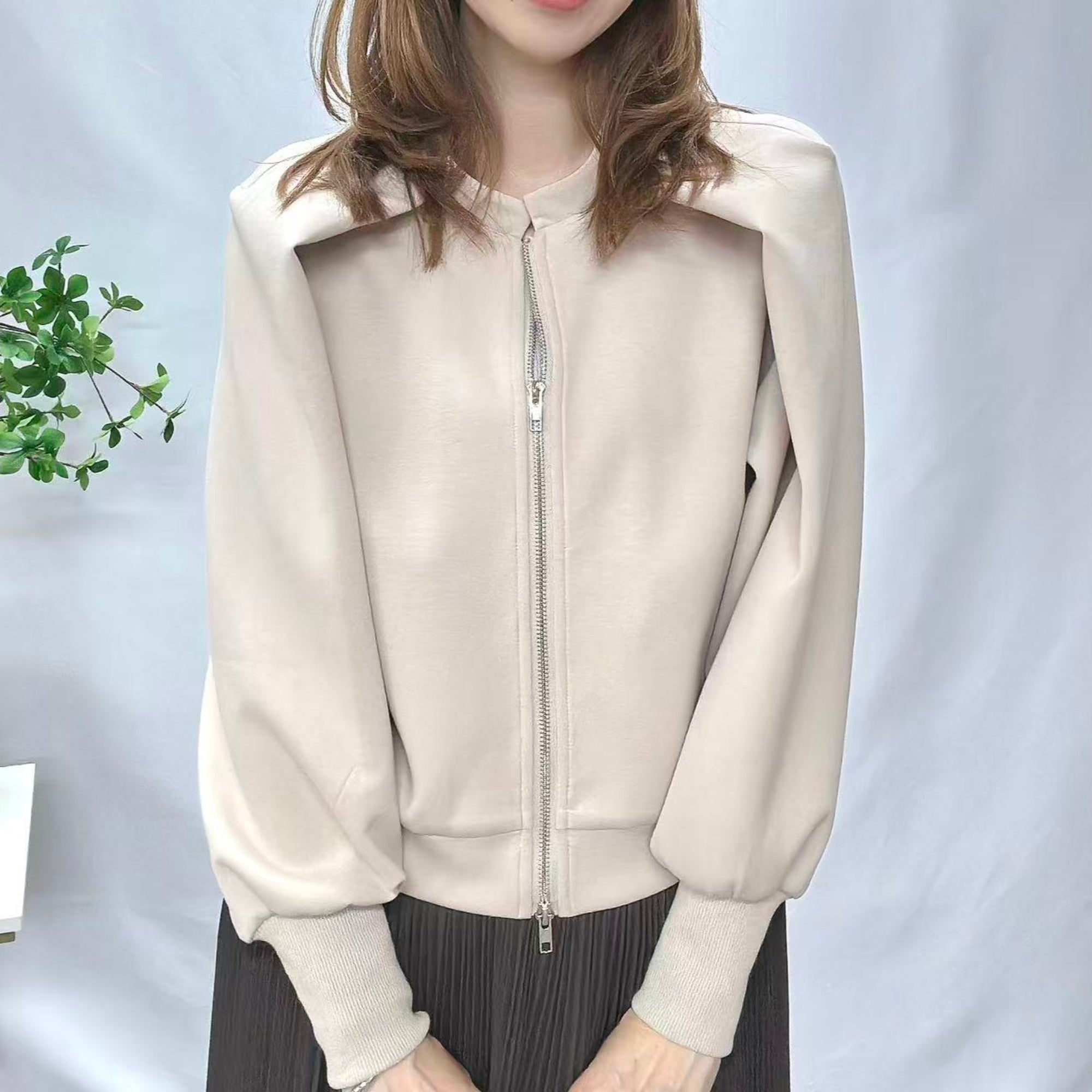 袖ボリュームブルゾン